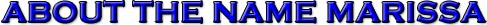 Marissa Name