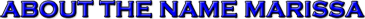 Marissa Name