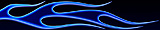 Blue Flames Right
